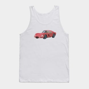 Vintage Red Sport Car Tank Top